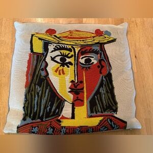 Picasso - Square Pillow Case - Woman With A Hat Succession Picasso 2011